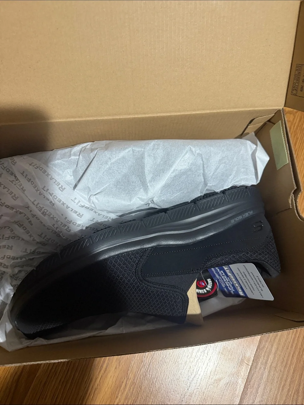 Skechers Black Men's Slip-On Work Loafer